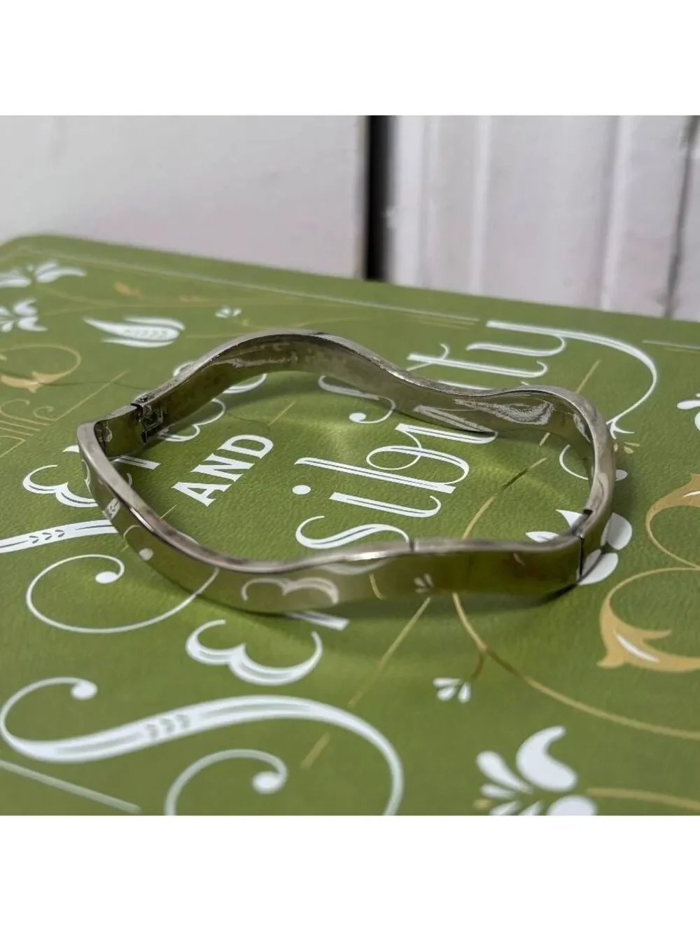 Sterling Silver Wavy Cuff Bracelet
